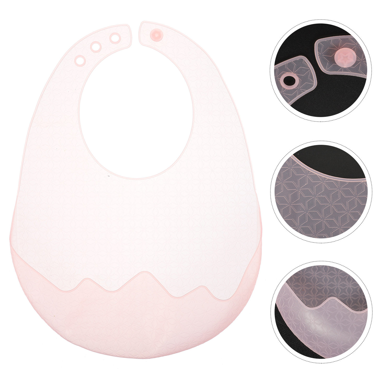 Silicone Baby Bibs - Silicone Baby Bib Newborn Adjustable Drooling