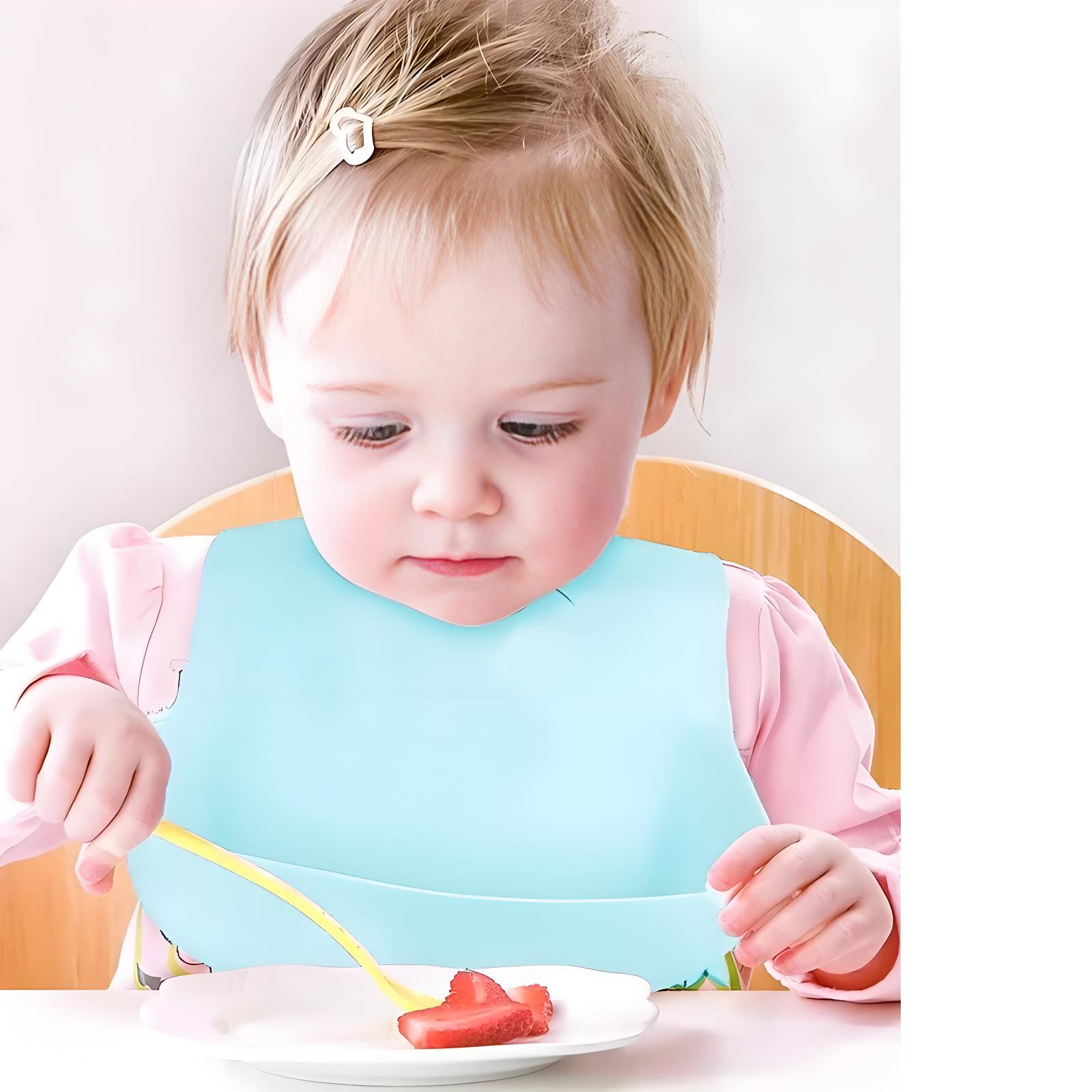 Silicone Baby Bibs - Baby Bib Adjustable Waterproof Bibs Babies
