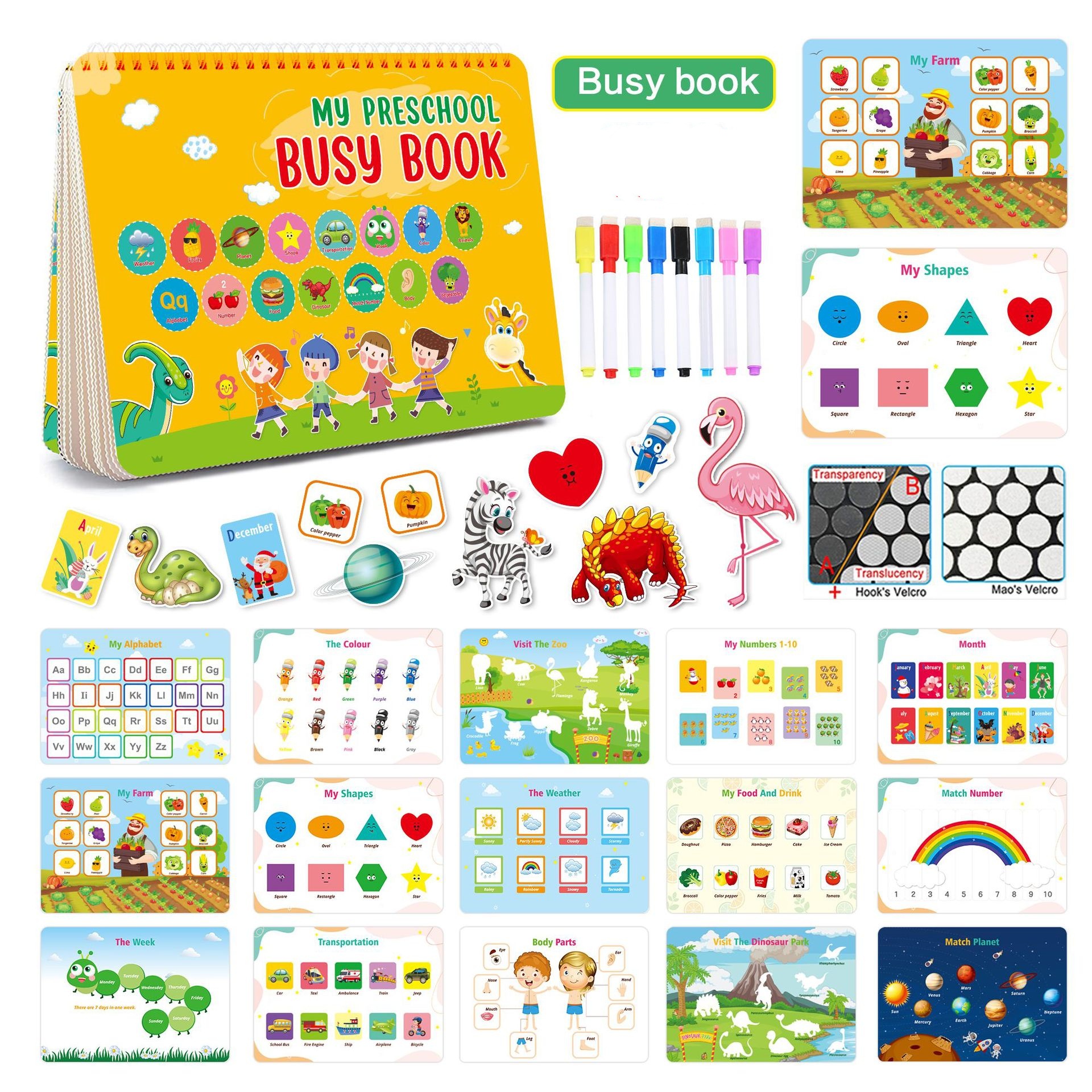 Baby Products Gift - Toddler Quiet Book: Montessori Sensory Activity