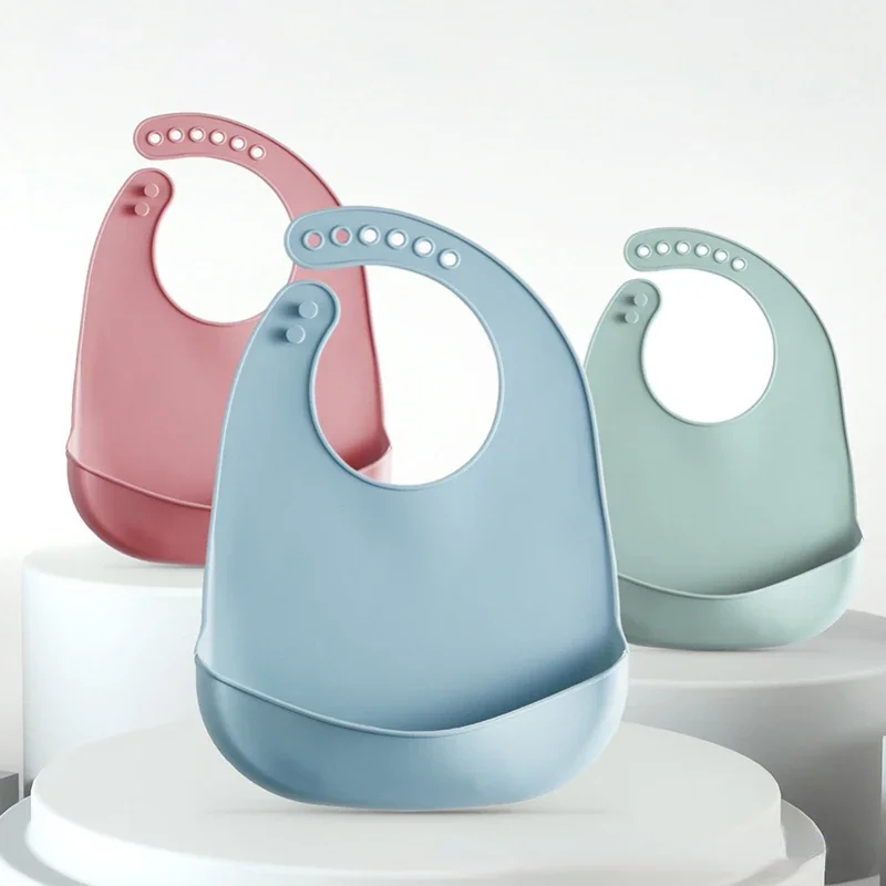 1-3pcs Baby Bib Adjustable Wat - đánh giá và giá Silicone Baby Bibs