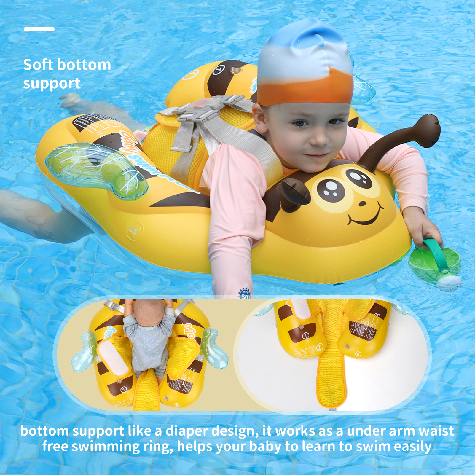 Swimbobo Yellow Kids Inflatabl - đánh giá và giá Baby Swimming Floater
