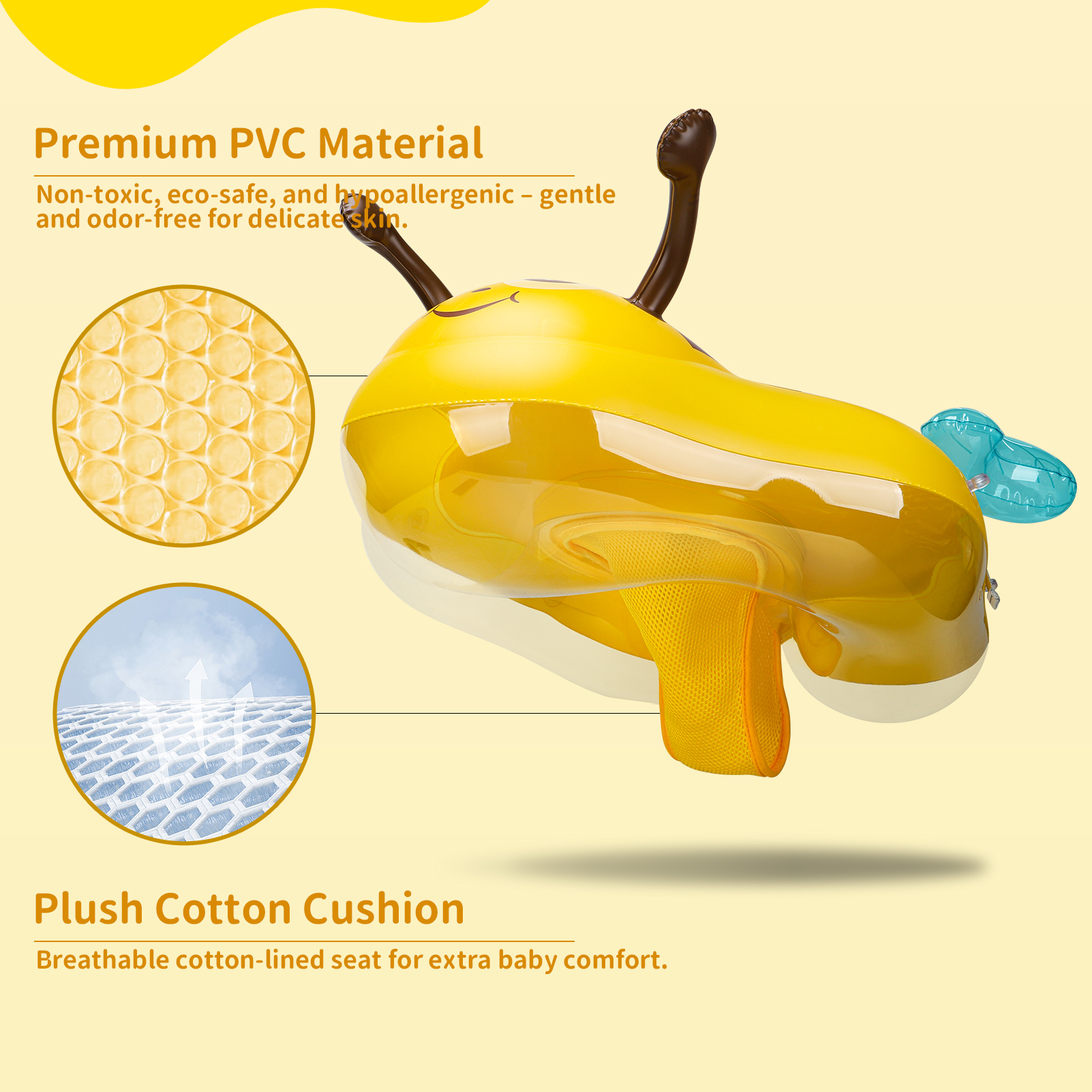 Swimbobo Yellow Kids Inflatabl - đánh giá và giá Baby Swimming Floater
