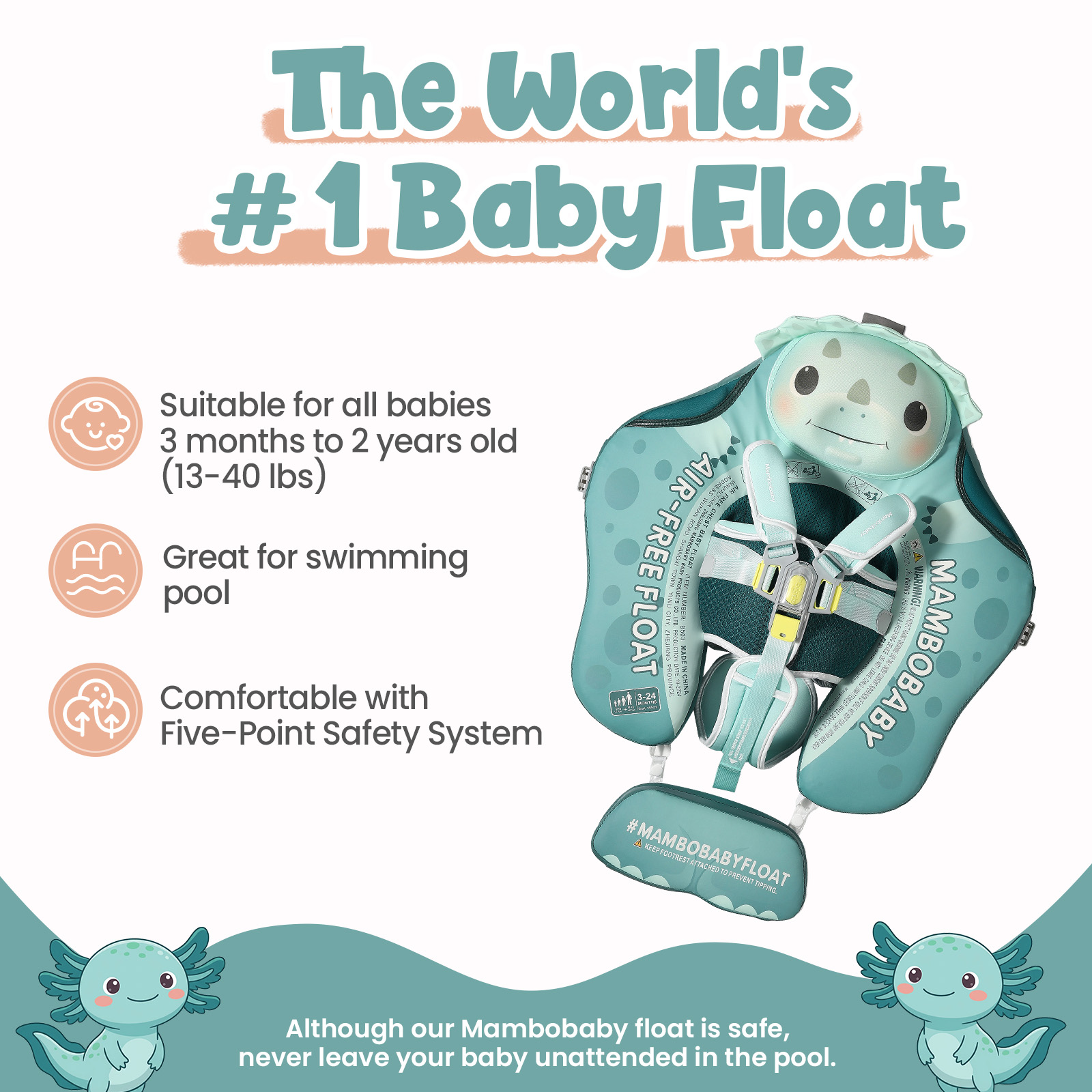 Mambobaby Float No-Slip Safe H - đánh giá và giá Baby Swimming Floater
