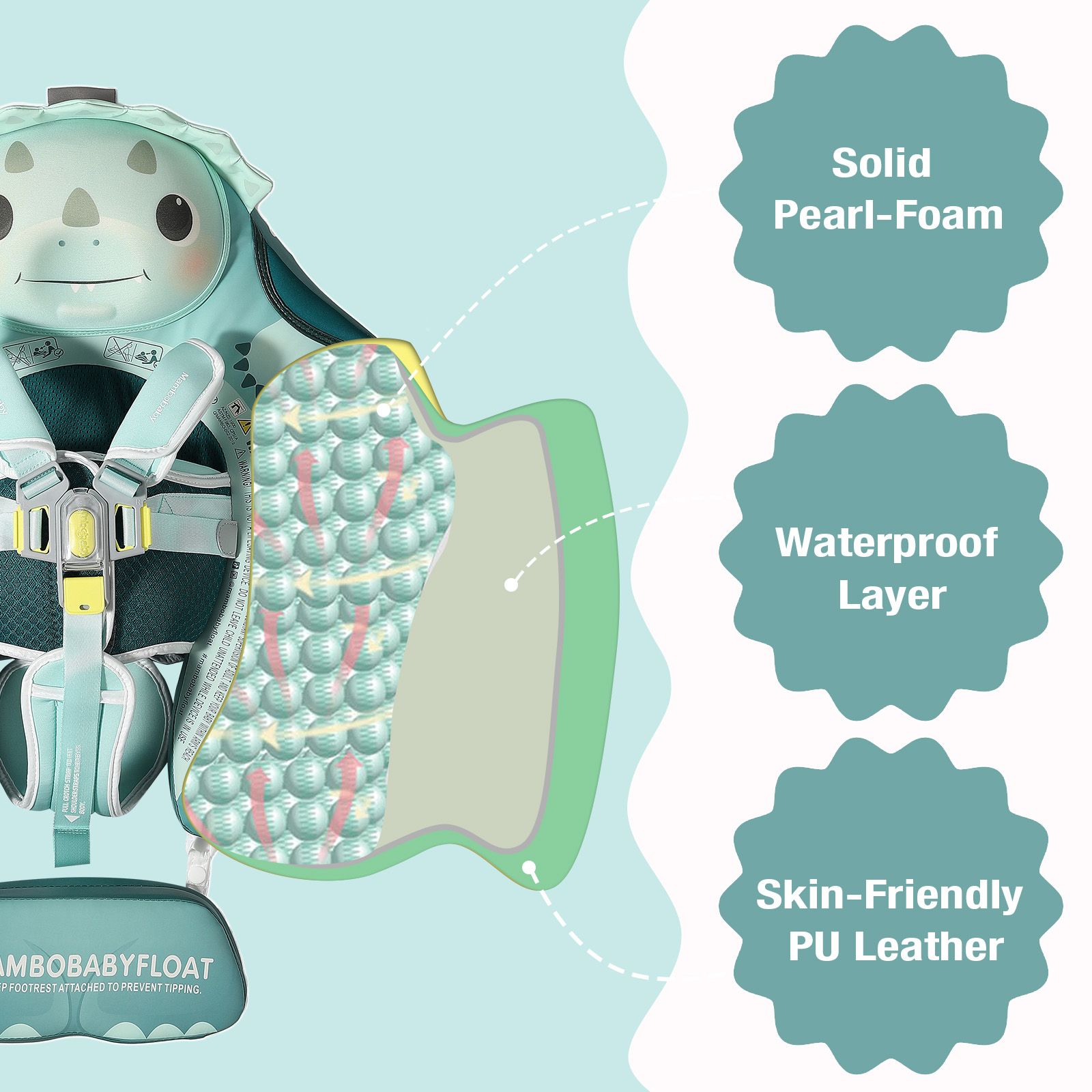 Mambobaby Float No-Slip Safe H - đánh giá và giá Baby Swimming Floater