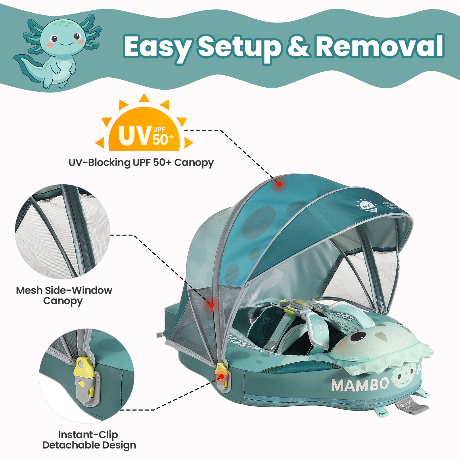 Mambobaby Float No-Slip Safe H - đánh giá và giá Baby Swimming Floater
