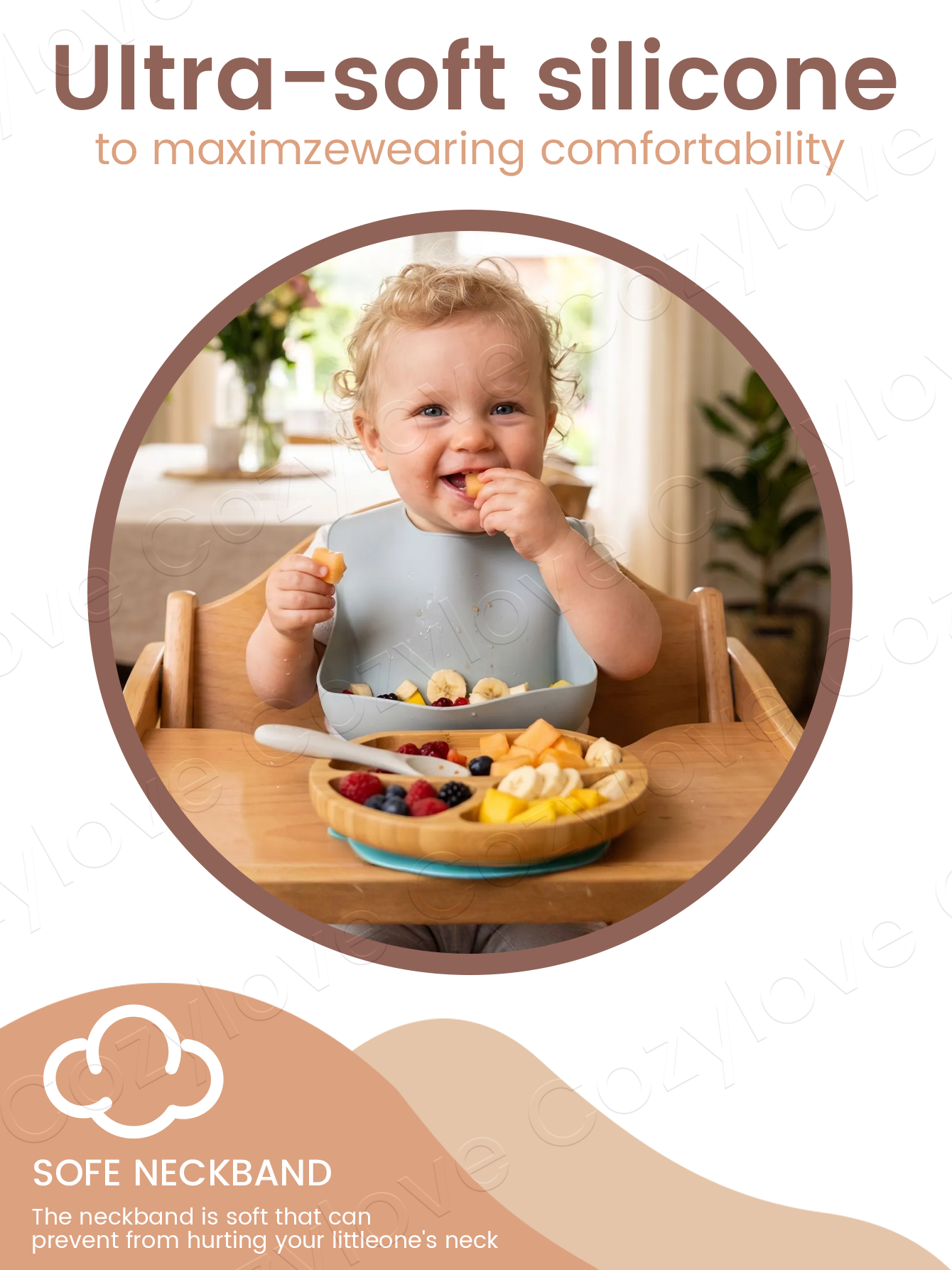 Waterproof Silicone Baby Feedi - đánh giá và giá Silicone Baby Bibs
