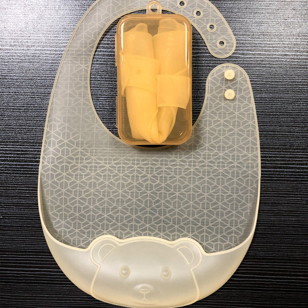 Baby eating bib, complementary - đánh giá và giá Silicone Baby Bibs
