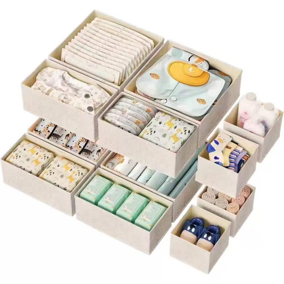6/12pc Non-woven Baby Items St - đánh giá và giá Baby Products Storage Box