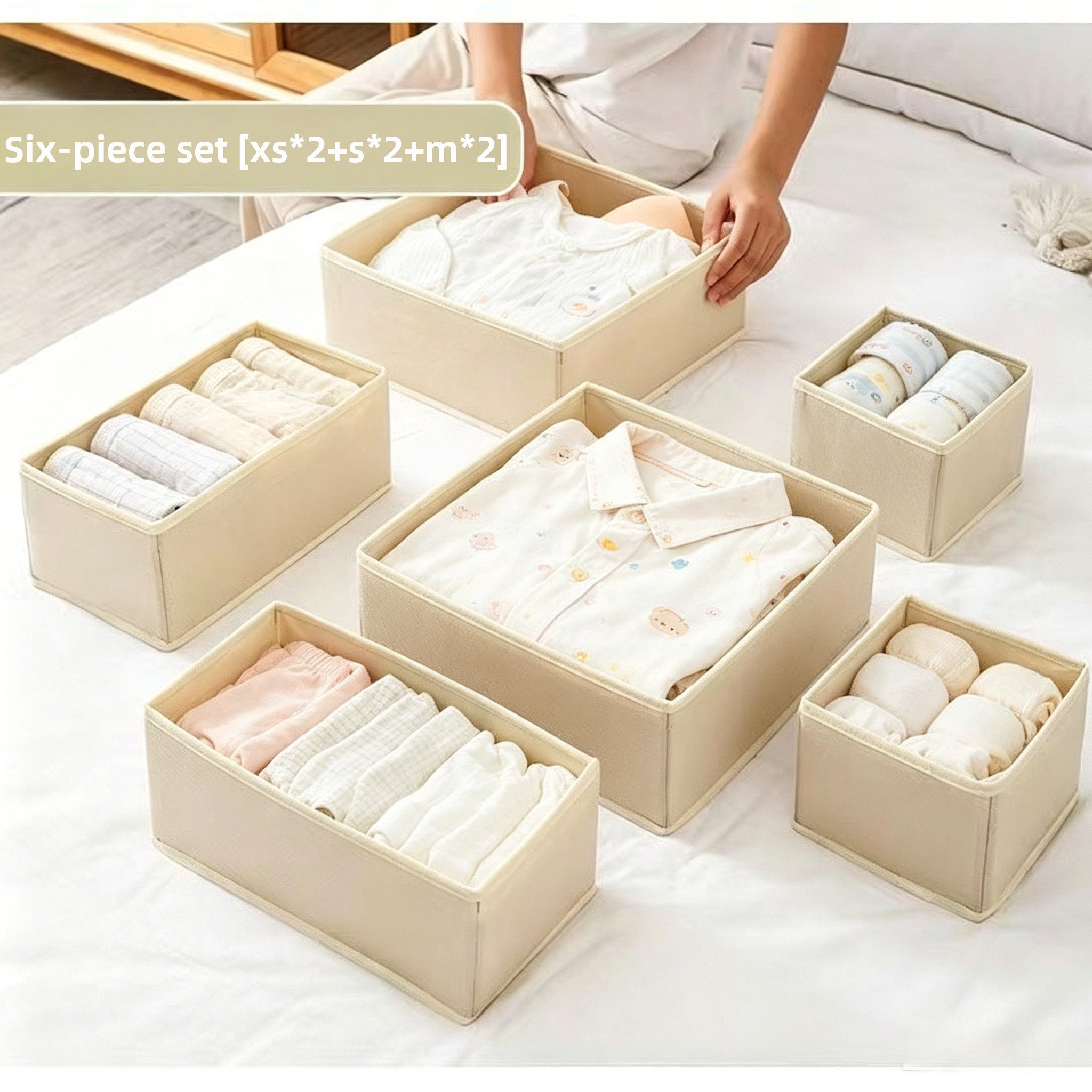 6/12pc Non-woven Baby Items St - đánh giá và giá Baby Products Storage Box