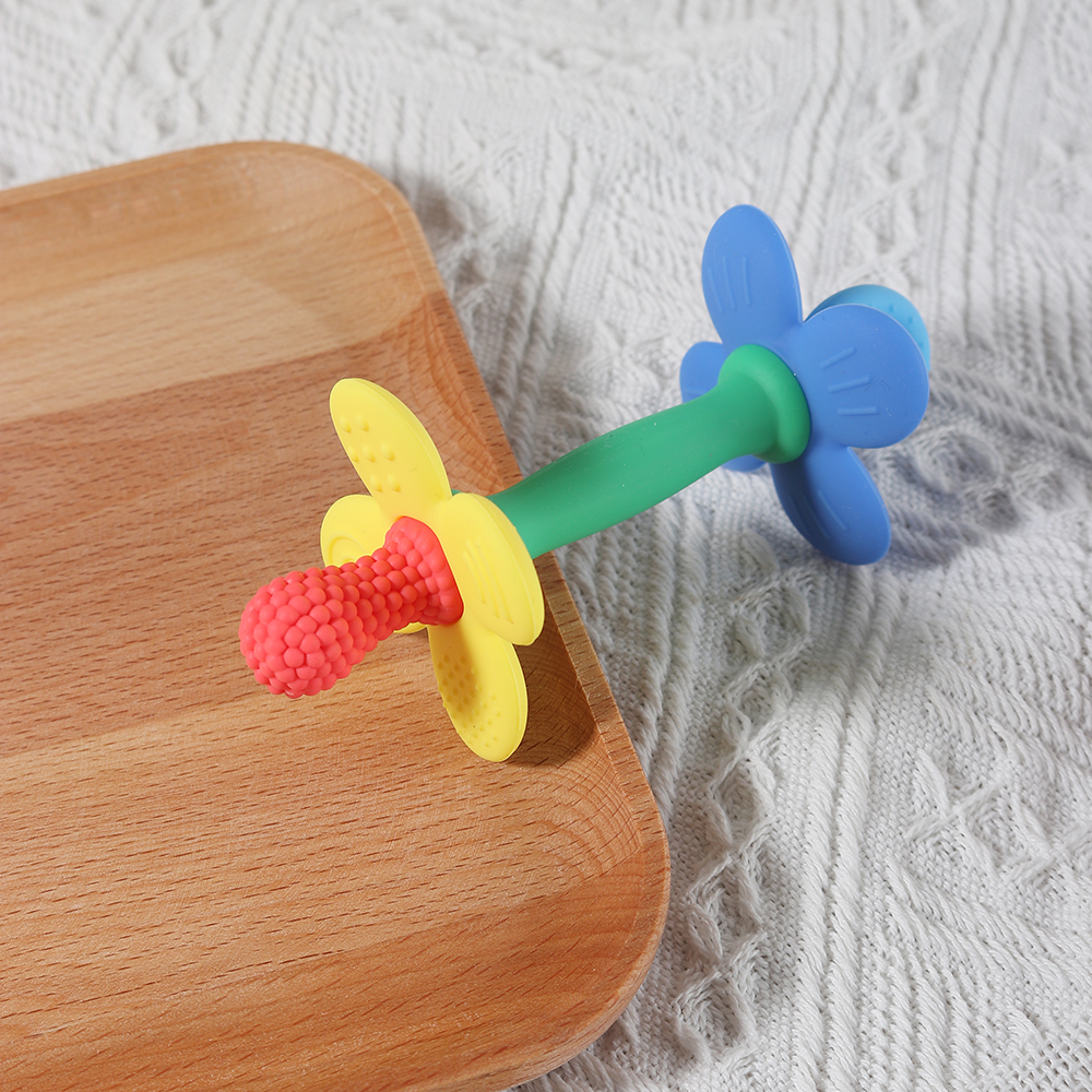 New 2 in 1 Baby Silicone Flowe - đánh giá và giá Baby Products Best