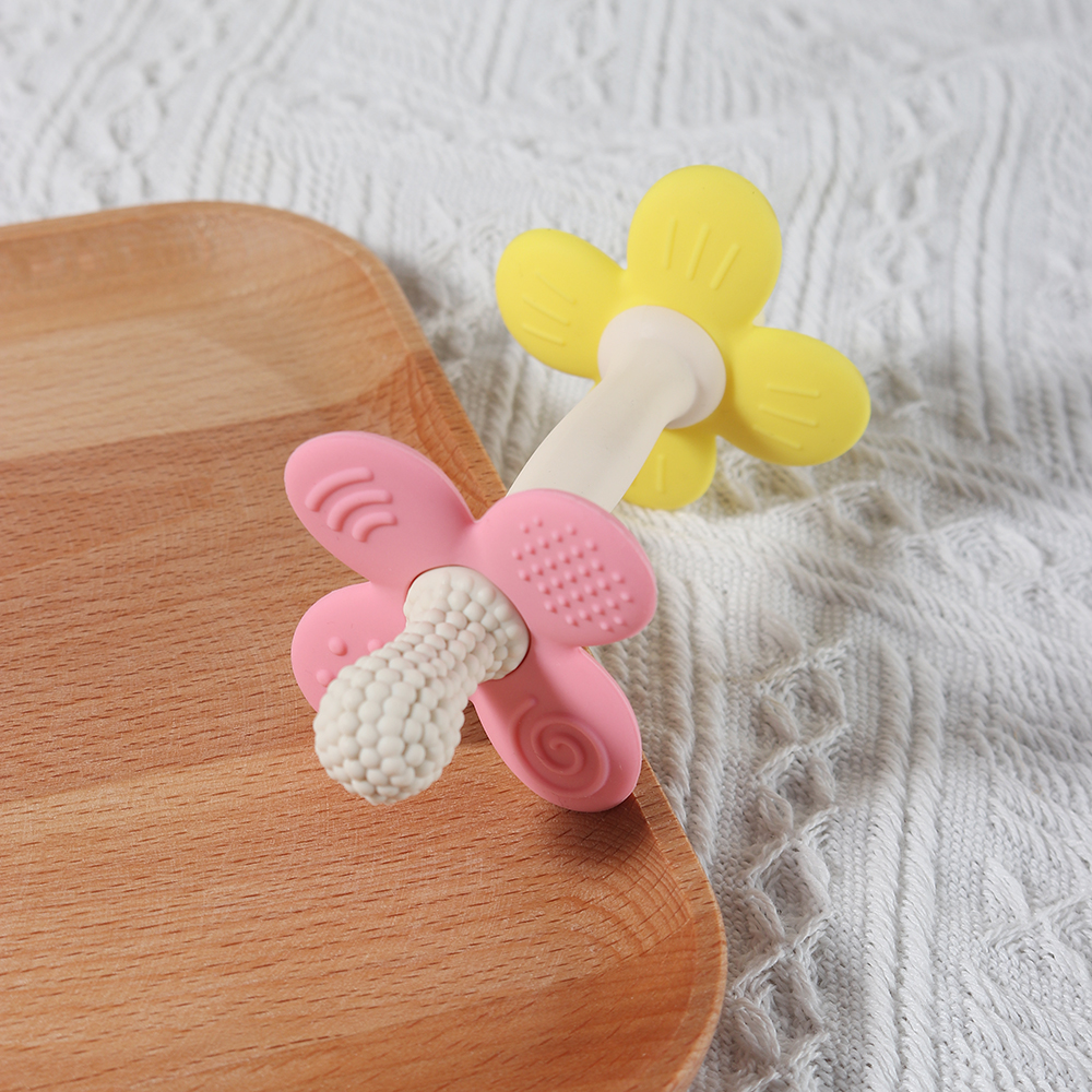New 2 in 1 Baby Silicone Flowe - đánh giá và giá Baby Products Best