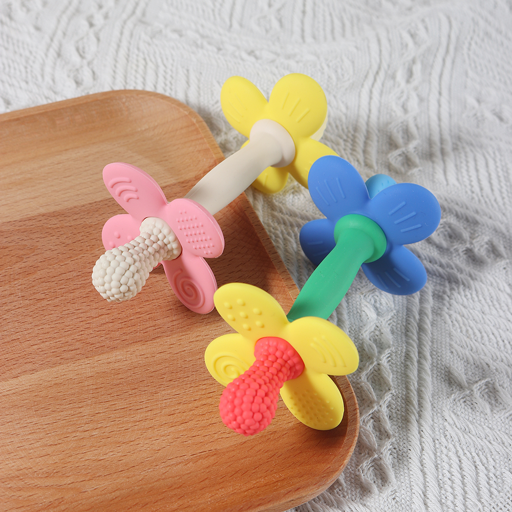 New 2 in 1 Baby Silicone Flowe - đánh giá và giá Baby Products Best