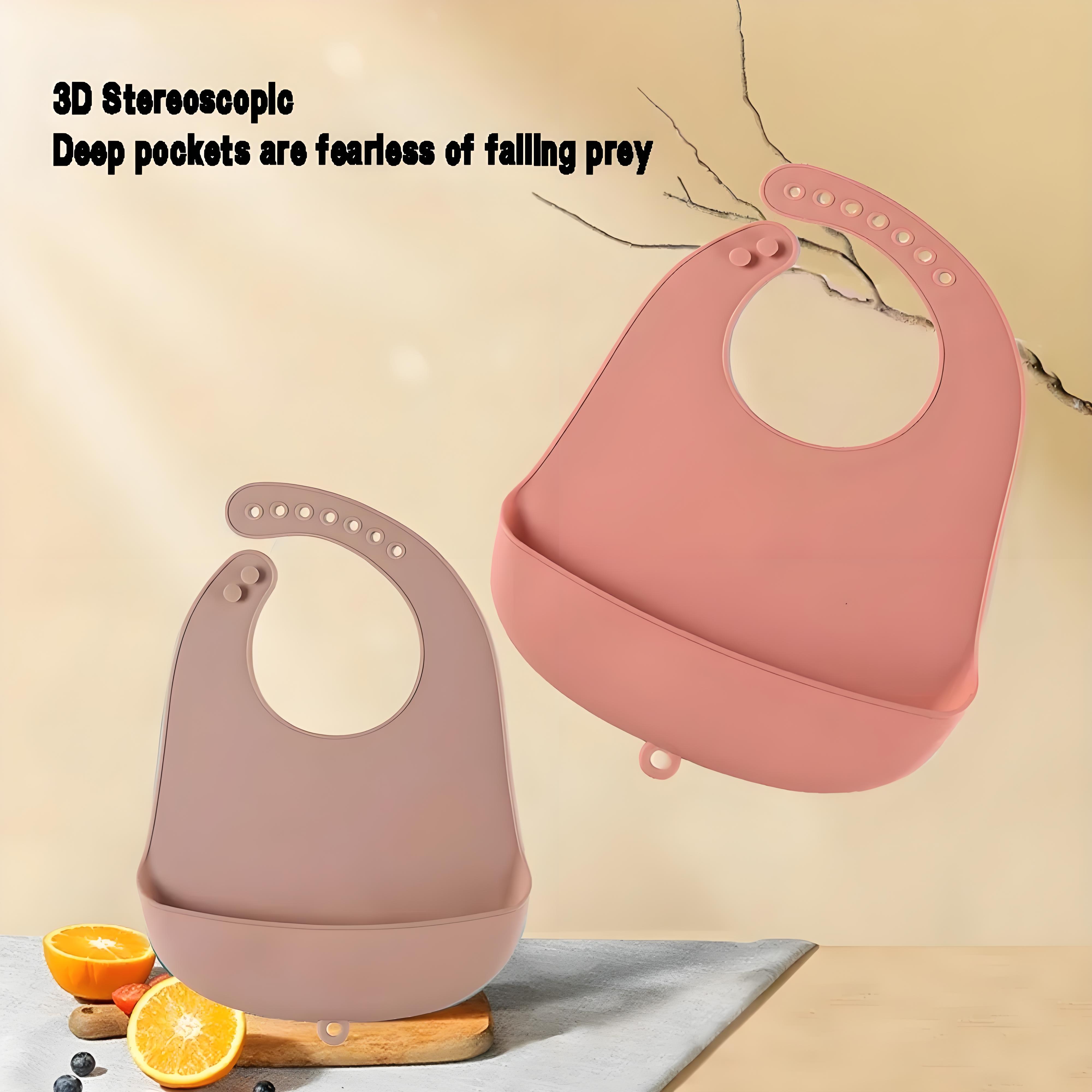 Baby Bib Adjustable Waterproof - đánh giá và giá Silicone Baby Bibs