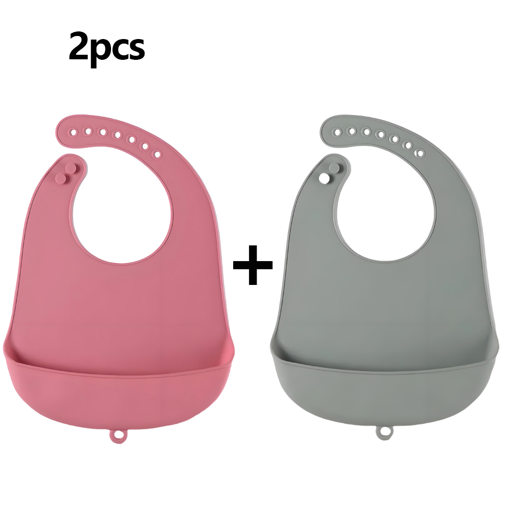 Baby Bib Adjustable Waterproof - đánh giá và giá Silicone Baby Bibs